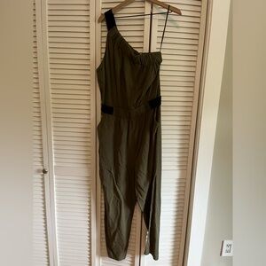 Maeve by Anthropologie Green Jumpsuit Modern Design